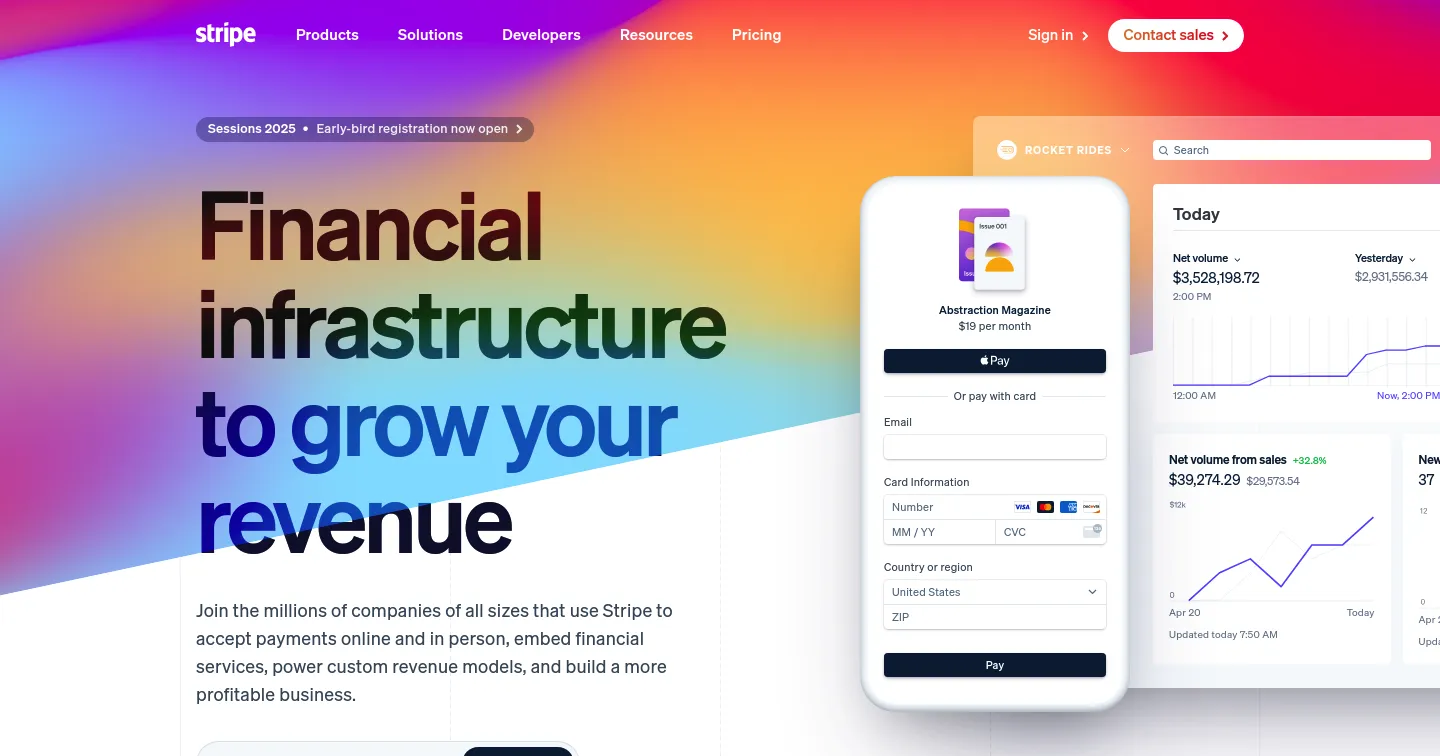 Stripe | Financial Infrastructure to Grow Your Revenue